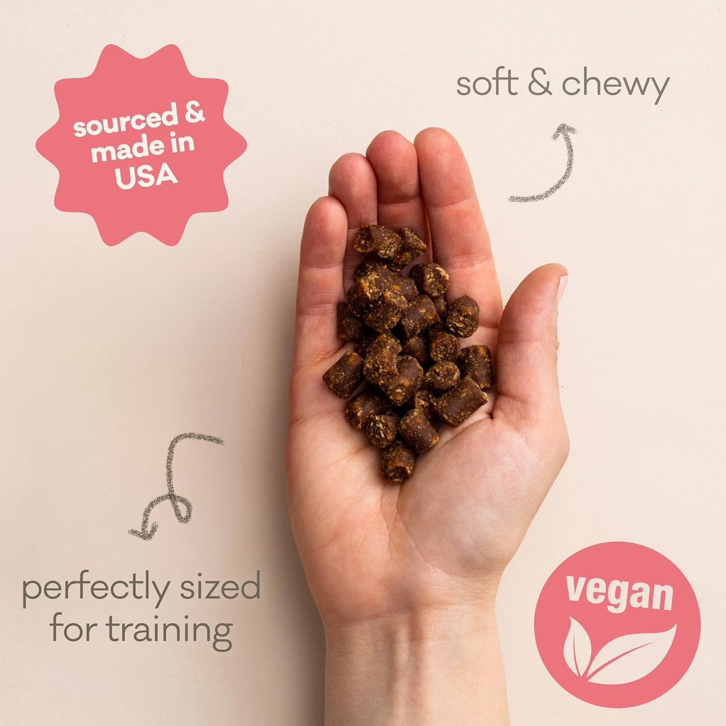 Polkadog Cake Batter Dog Treats – Soft & Chewy Premium Birthday Treats with Peanut Butter & Banana – Healthy, Limited Ingredient, Training Size for All Dog Breeds & Ages – Natural, Made in USA – 10 oz