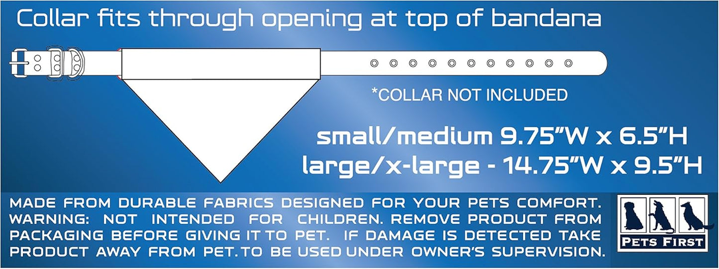 Pets First Collegiate Pet Accessories, Reversible Bandana, Oklahoma Sooners, Large/X-Large