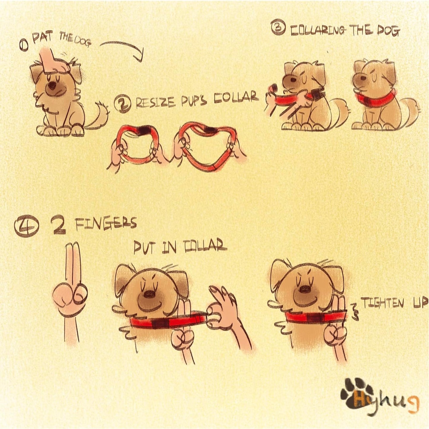 Hyhug Pets Solid Color Classic Regular Heavy Duty Basic Collar for Small Dogs, Unique Design Adjustment Triglide Slide (Buckle) Can Attached Name Tag Accessories. (Small, Ultra Violet)