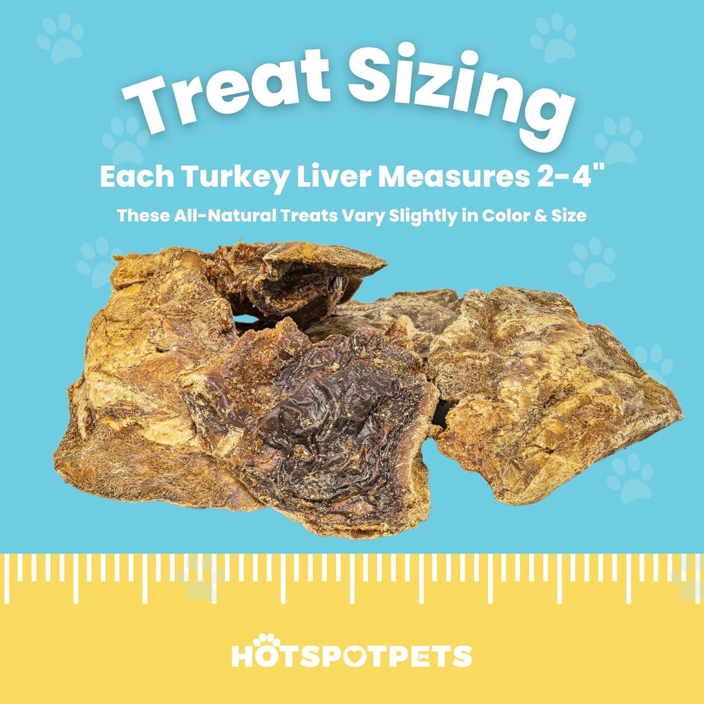 hotspot pets Freeze Dried Turkey Liver Treats for Cats & Dogs -Made in USA, 1lb Big Bag, Single Ingredient All Natural Grain-Free Turkey Liver- Crunchy, Perfect for Training, Topper or Snack