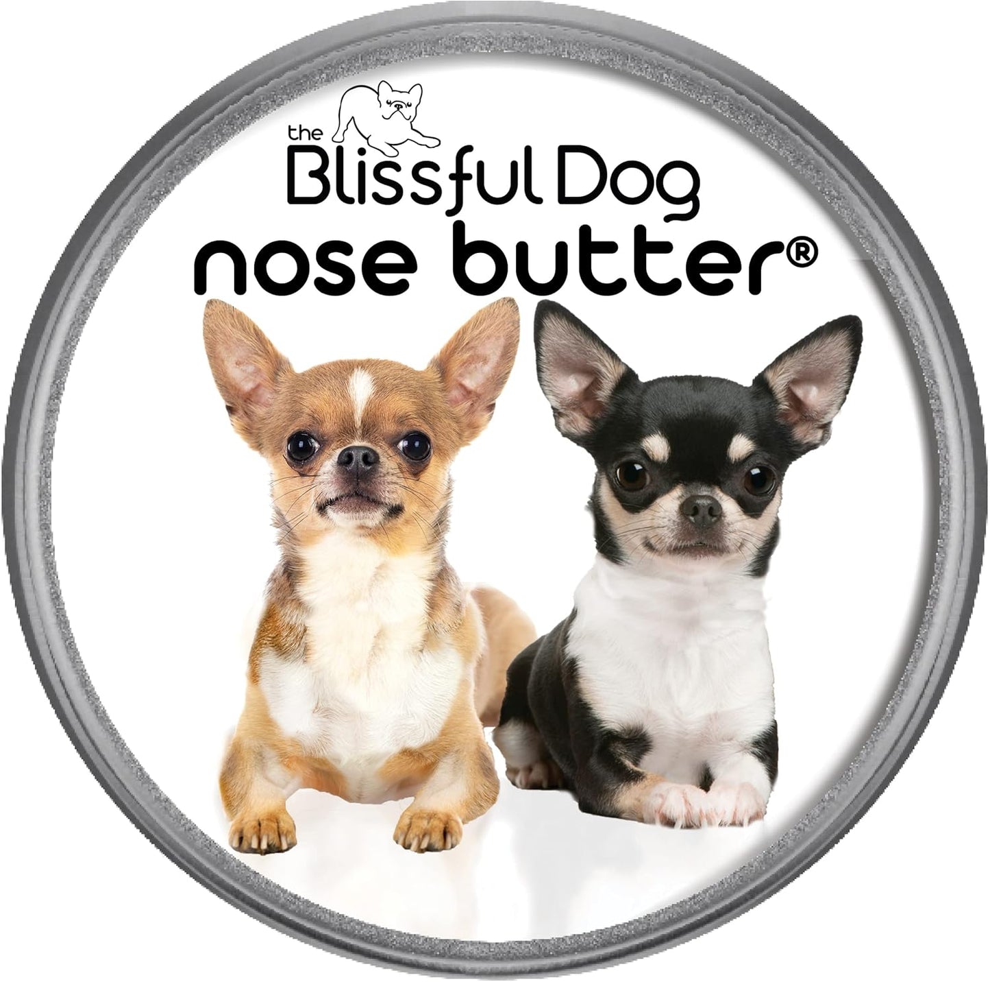 The Blissful Dog Smooth Coat Chihuahua Nose Butter for Dry, Cracked Skin, Lick-Safe Dog Nose Balm with Moisturizing Shea Butter, Almond, Olive, and Essential Oils, Pet Supplies, Uncented, 1 oz.