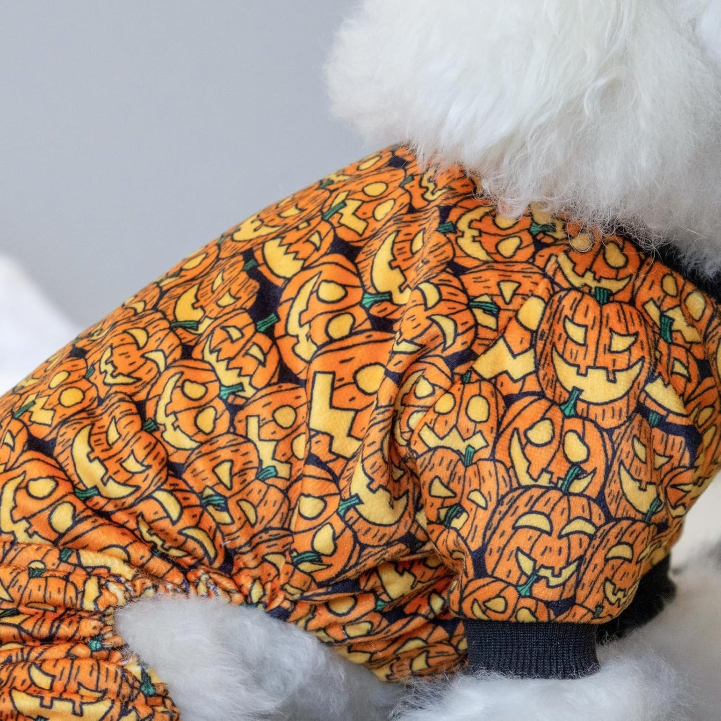 CuteBone Dog Halloween Pajamas Puppy Onesies Small Dogs Soft Pjs Coat Cat Apparel Comfy Pet Clothes Outfit Doggie Bodysuit P301S