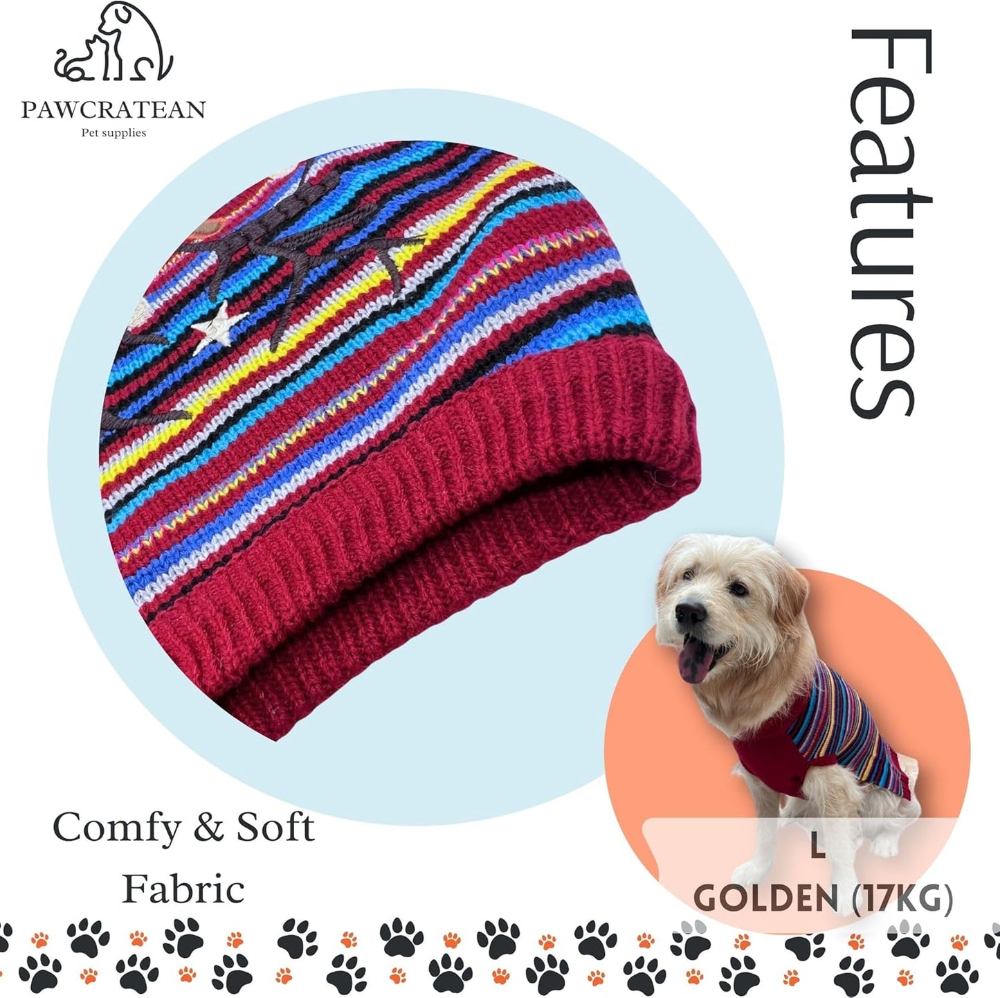 Cute Sweater for Dogs and Cats Soft Flannel Pet Outfit Warm and Cozy Animal Hoodie Small to Large Pet Clothes for Halloween Parties and Everyday Wear (X-Large, Colorful Deer)