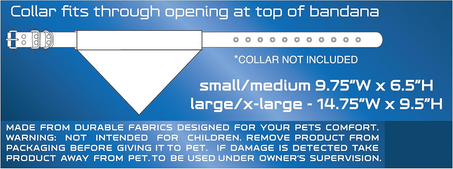 Pets First Collegiate Pet Accessories, Reversible Bandana, Indiana Hoosiers, Large/X-Large