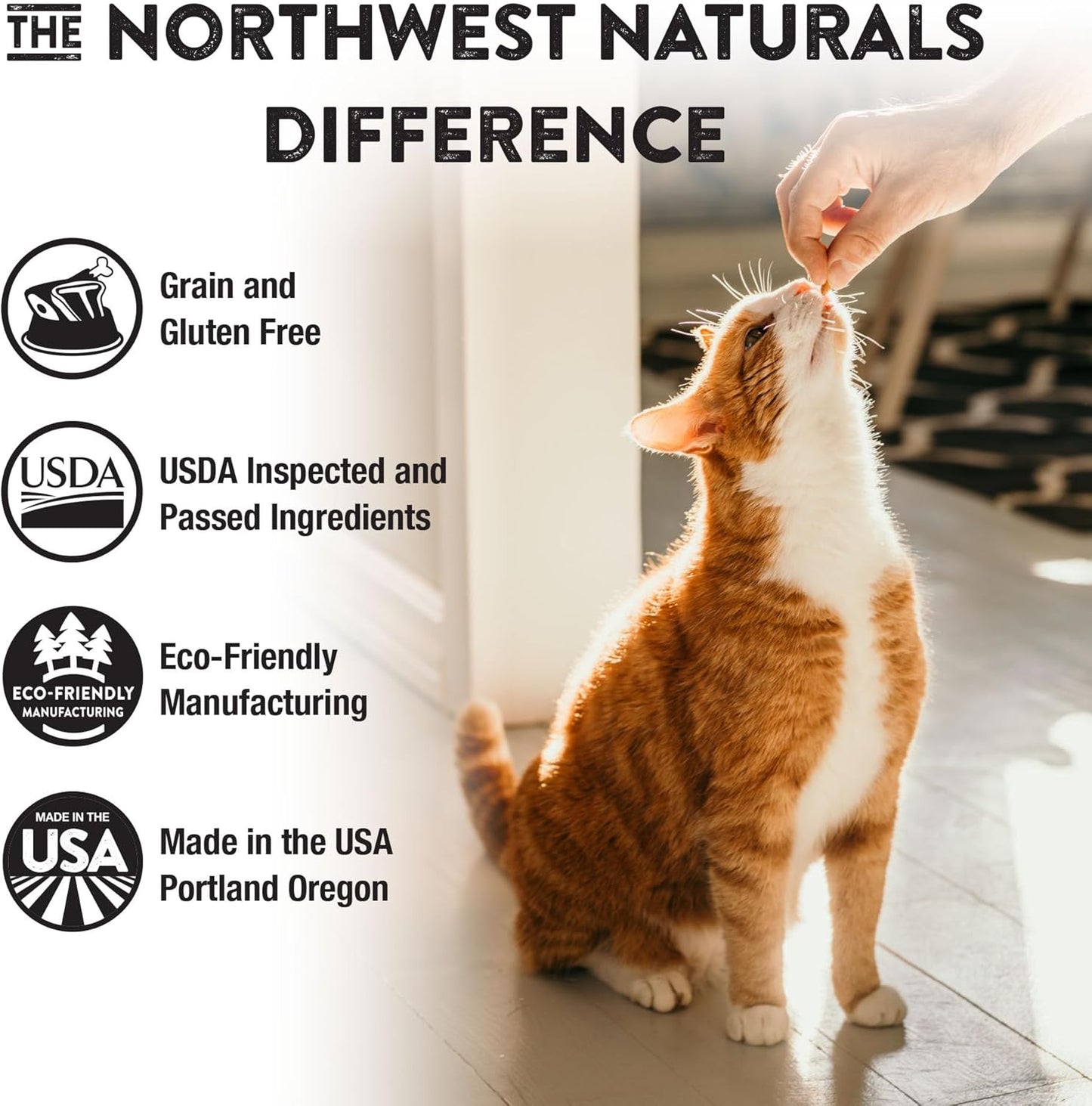 Northwest Naturals Freeze-Dried Turkey Cat & Kitten Food – Bite-Sized Nibbles – Healthy, Limited, Human-Grade Ingredients, All-Natural, High-Protein Raw Diet – Complete & Balanced – 11 oz (Pack of 3)