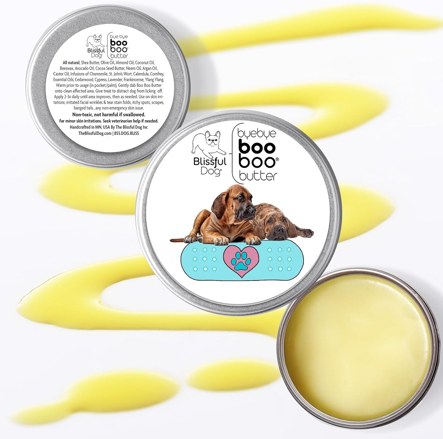 The Blissful Dog Fila Brasiliero Boo Boo Butter, 16 oz.