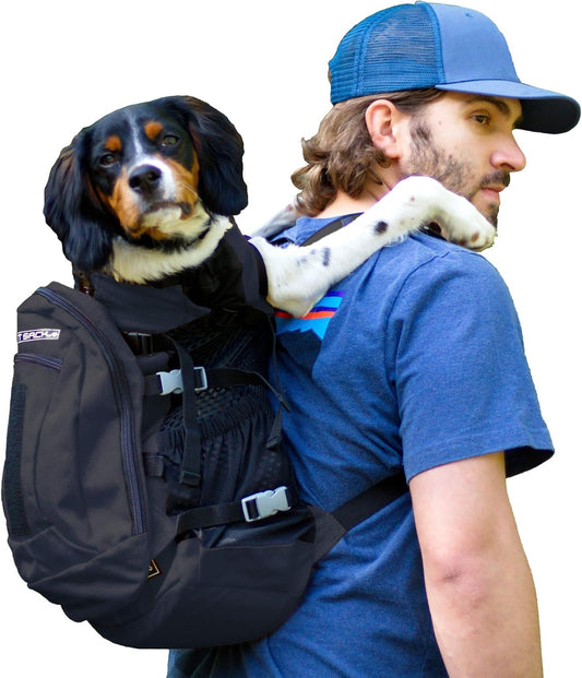 K9 Sport Sack | Adjustable Dog Carrier Backpack (Medium, Plus 2 - Jet Black)
