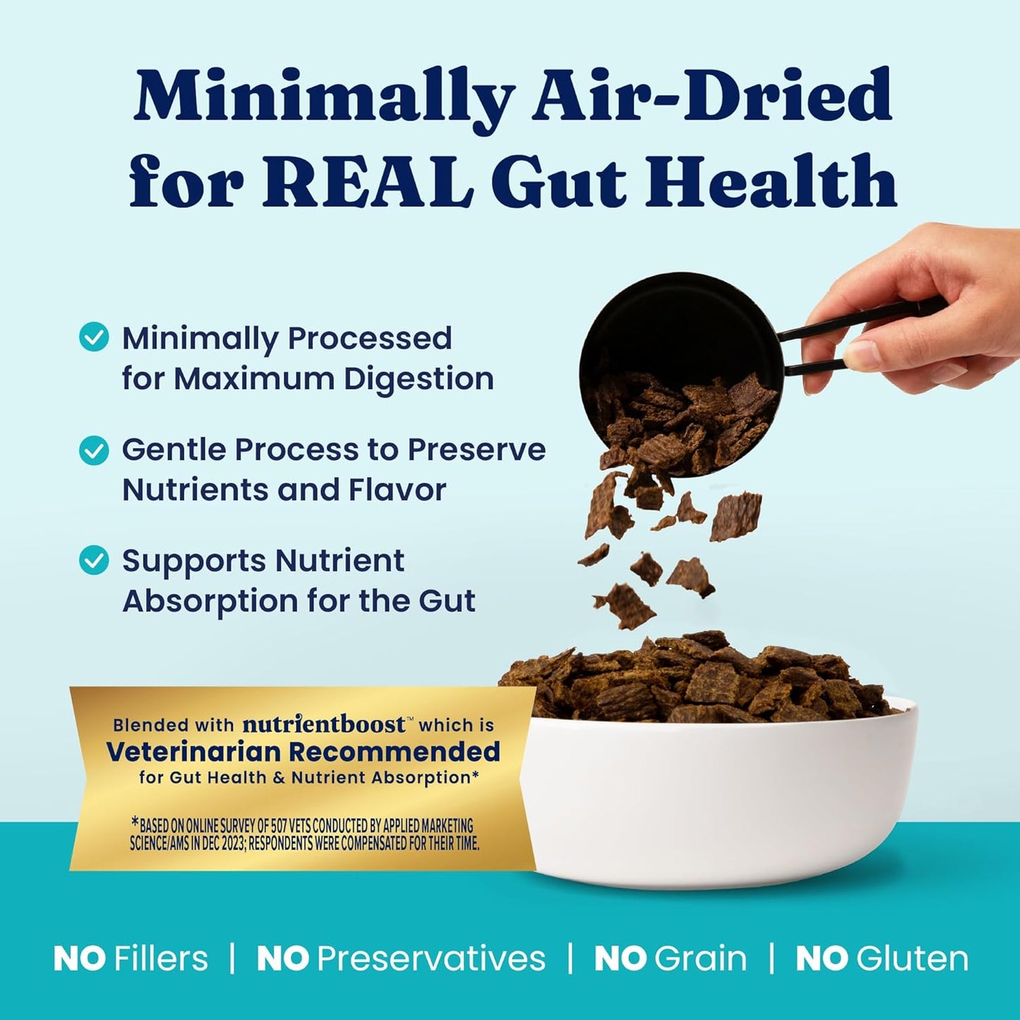 Solid Gold Air Dried Dog Food Toppers for Dry Food - Healthy Dog Treats w/Real Chicken & Superfoods - Serve as a Complete Meal, Topper or Treats - Supports Muscle Growth, Immunity & Digestion - 4oz