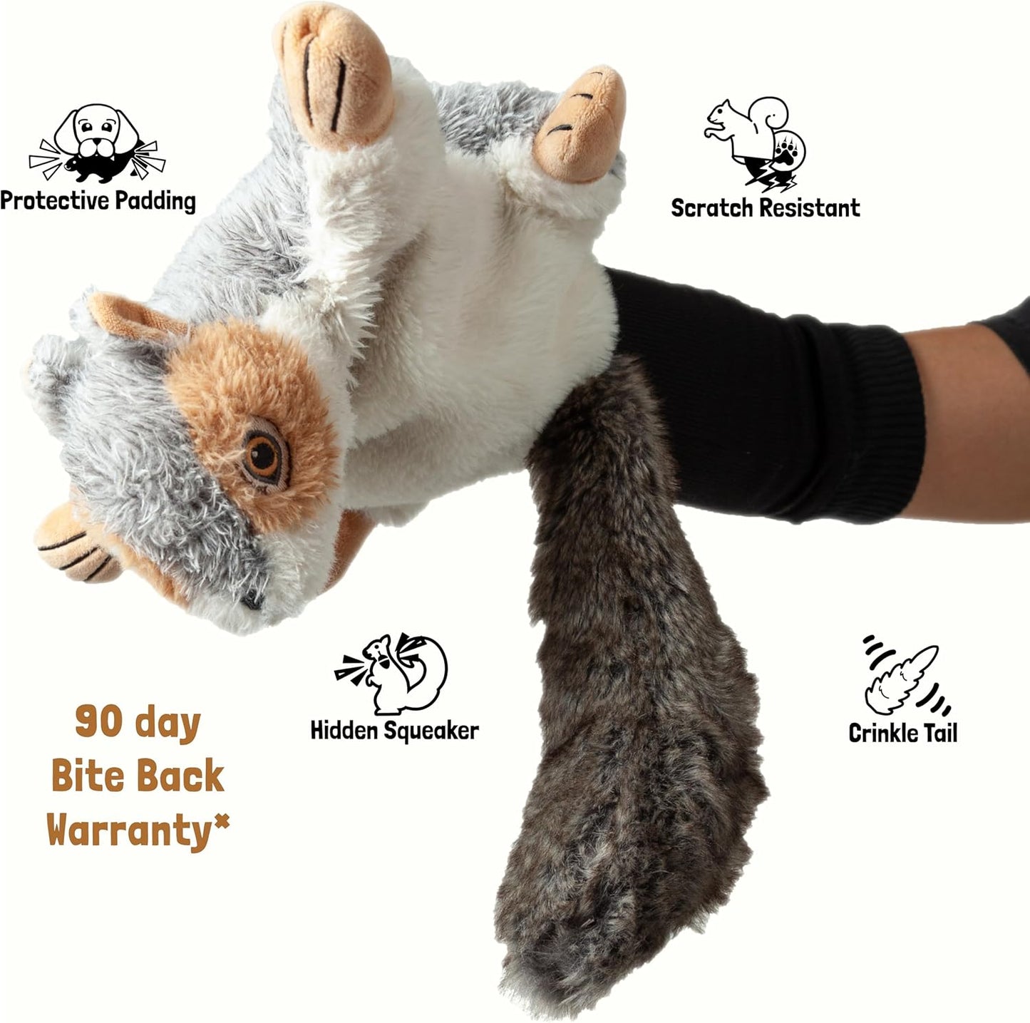 Milunova Pupr Pals Dog & Cat Toy Puppet with Tough Padding for Safe Interactive Play, Protection to Stop Puppy Kitten Biting Hands; for Boredom-Busting Training and Exercise