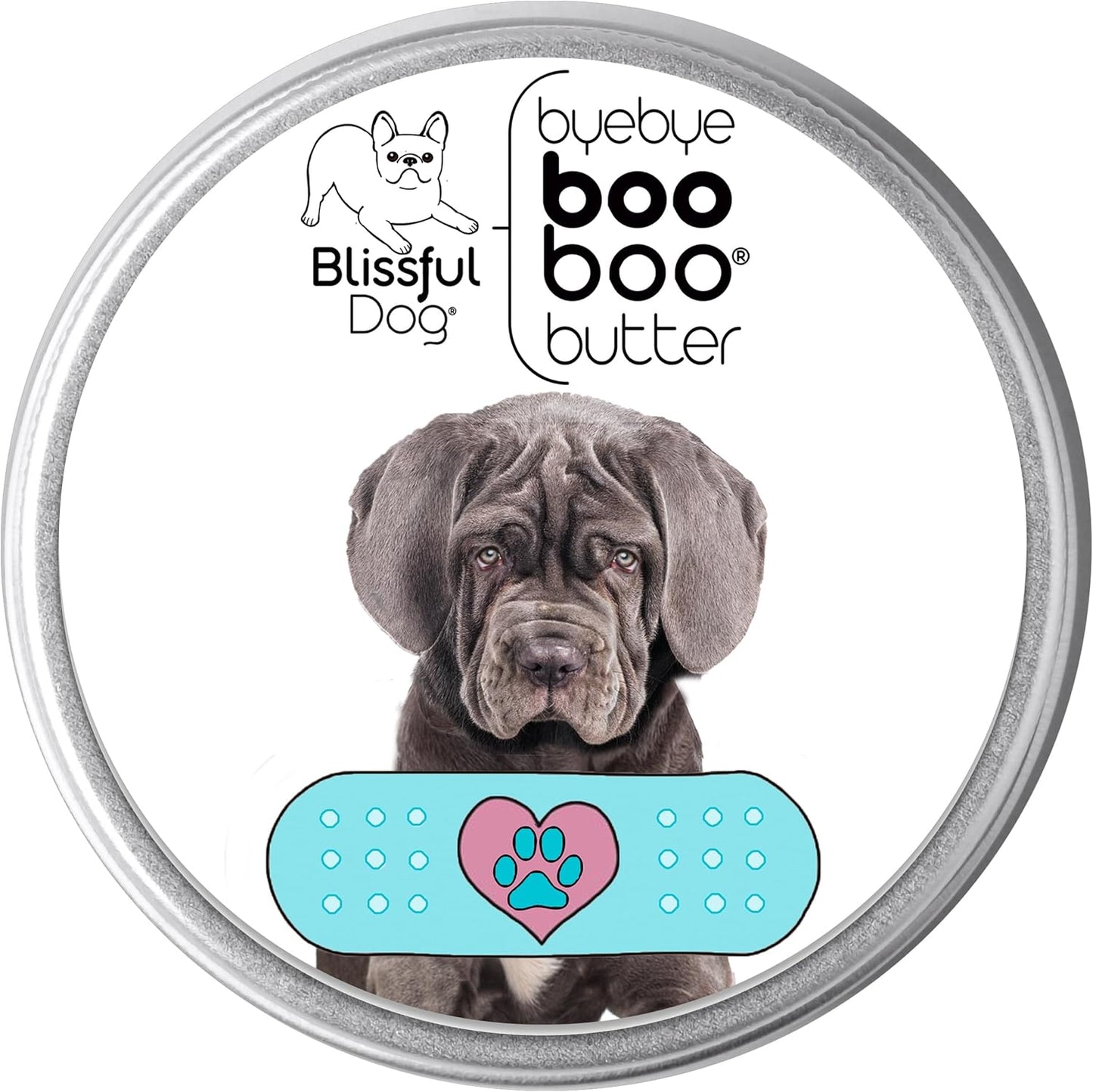 The Blissful Dog 8 oz TIN Neapolitan Mastiff Booboo Butter