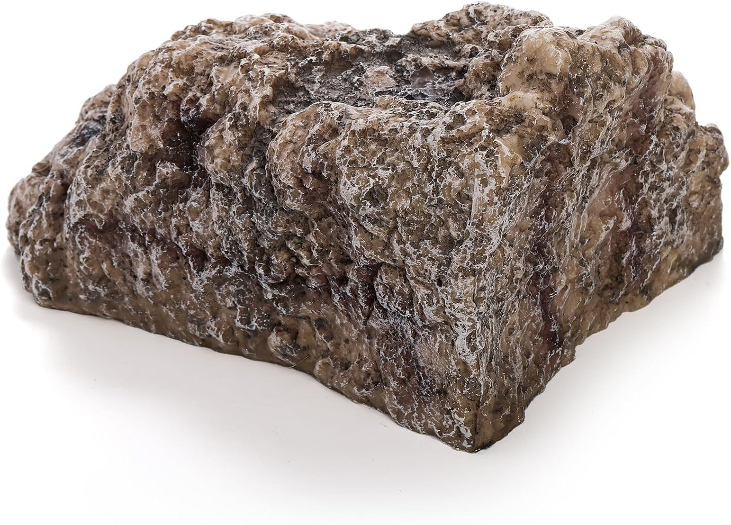 TOPZEA Reptile Hide Cave, Large Resin Bearded Dragon Hideout Rock Caves Snake Hide, Natural Terrarium Habitat Decor Ornament for Leopard Gecko Lizard Turtle Frog, Amphibian Tank Accessories