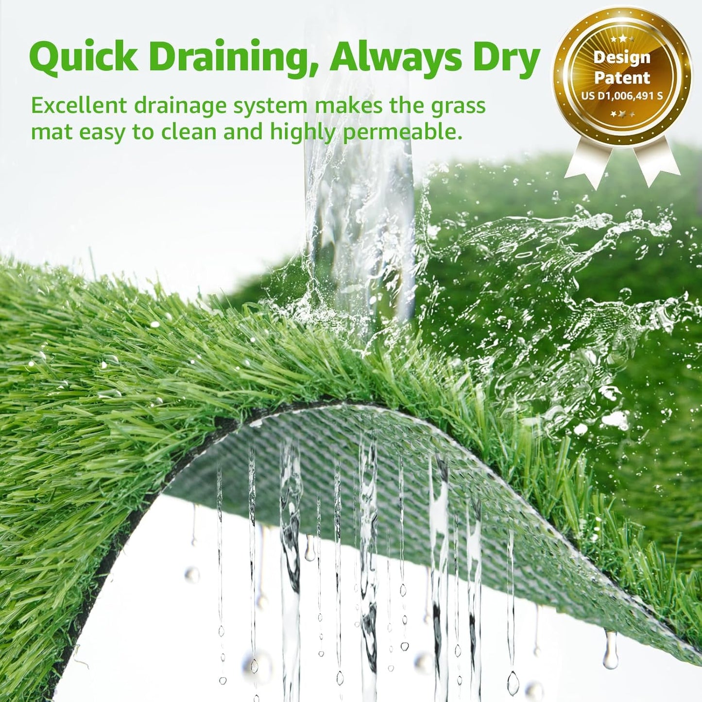 Dog Grass Large Potty Patch, Dog Litter Boxes Artificial Grass Bathroom Turf for Pet Training, Washable Puppy Pee Pad, Perfect Indoor/Outdoor Portable Potty Pet Loo (Potty system-47.6"x29.2")