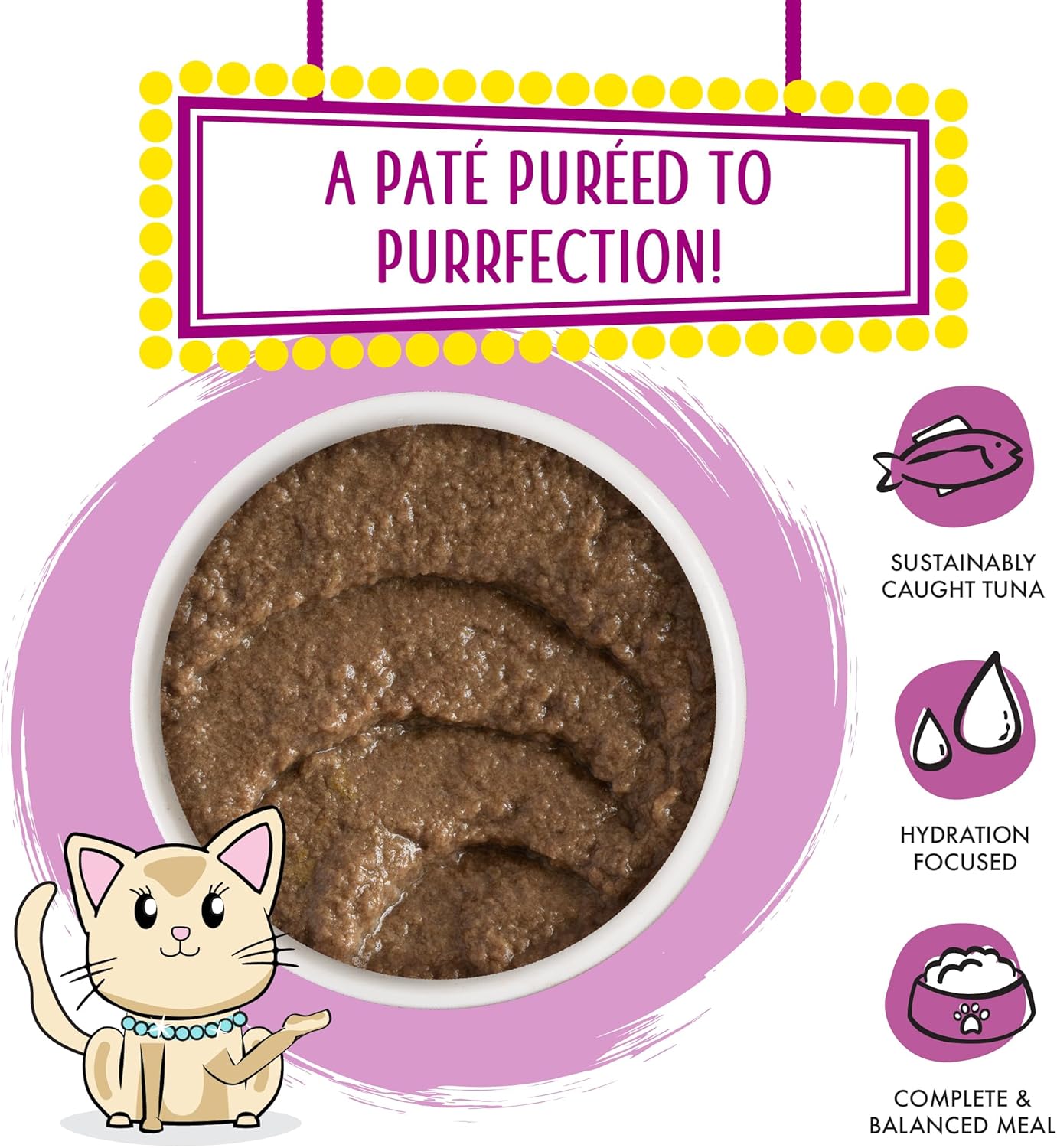 Weruva Wet Cat Food, Tic Tac Whoa with Tuna and Salmon Pate, 3oz Can, Pack of 12