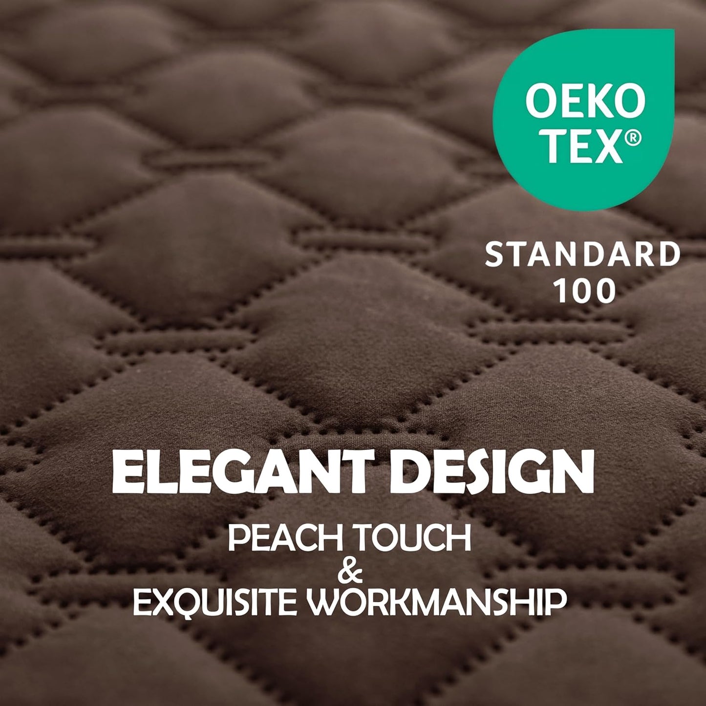 gogobunny 100% Double-Sided Waterproof Dog Bed Cover Pet Blanket Sofa Couch Furniture Protector for Puppy Large Dog Cat, Reversible (82x120 Inch (Pack of 1), Dark Chocolate/Light Chocolate)