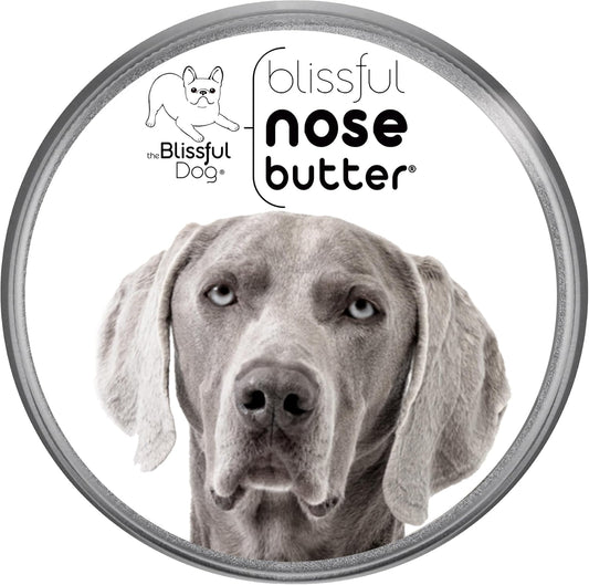 The Blissful Dog Weimaraner Nose Butter for Dry, Cracked Skin, Lick-Safe Dog Nose Balm with Moisturizing Shea Butter, Almond, Olive, and Essential Oils, Pet Supplies, Uncented, 8 oz.