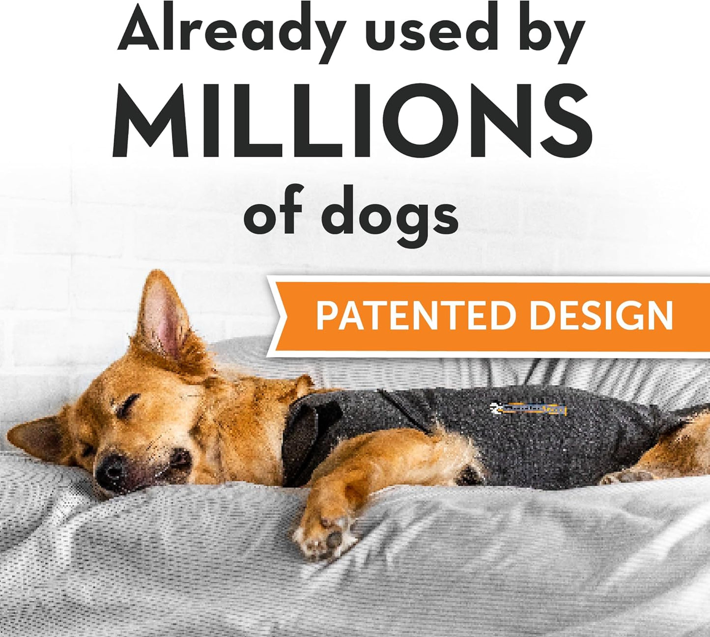 ThunderShirt for Dogs, X Large, Heather Gray Classic - Dog Anxiety Relief Calming Vest