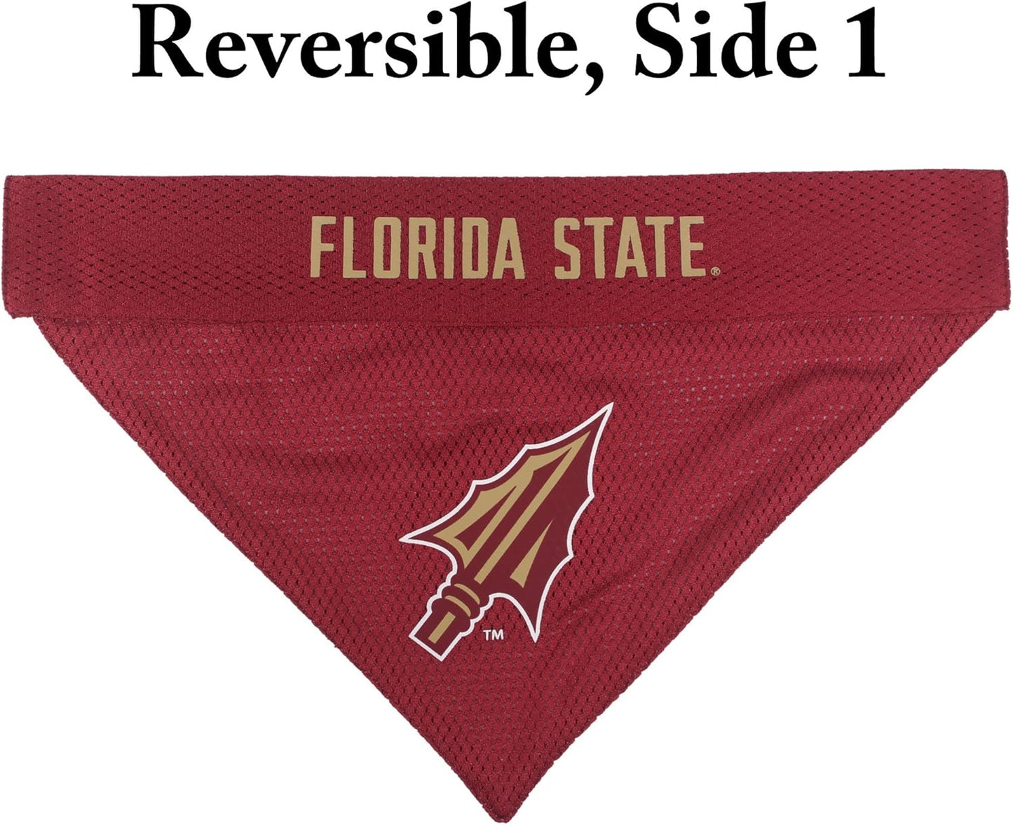 Pets First Collegiate Pet Accessories, Reversible Bandana, Florida State Seminoles, Small/Medium
