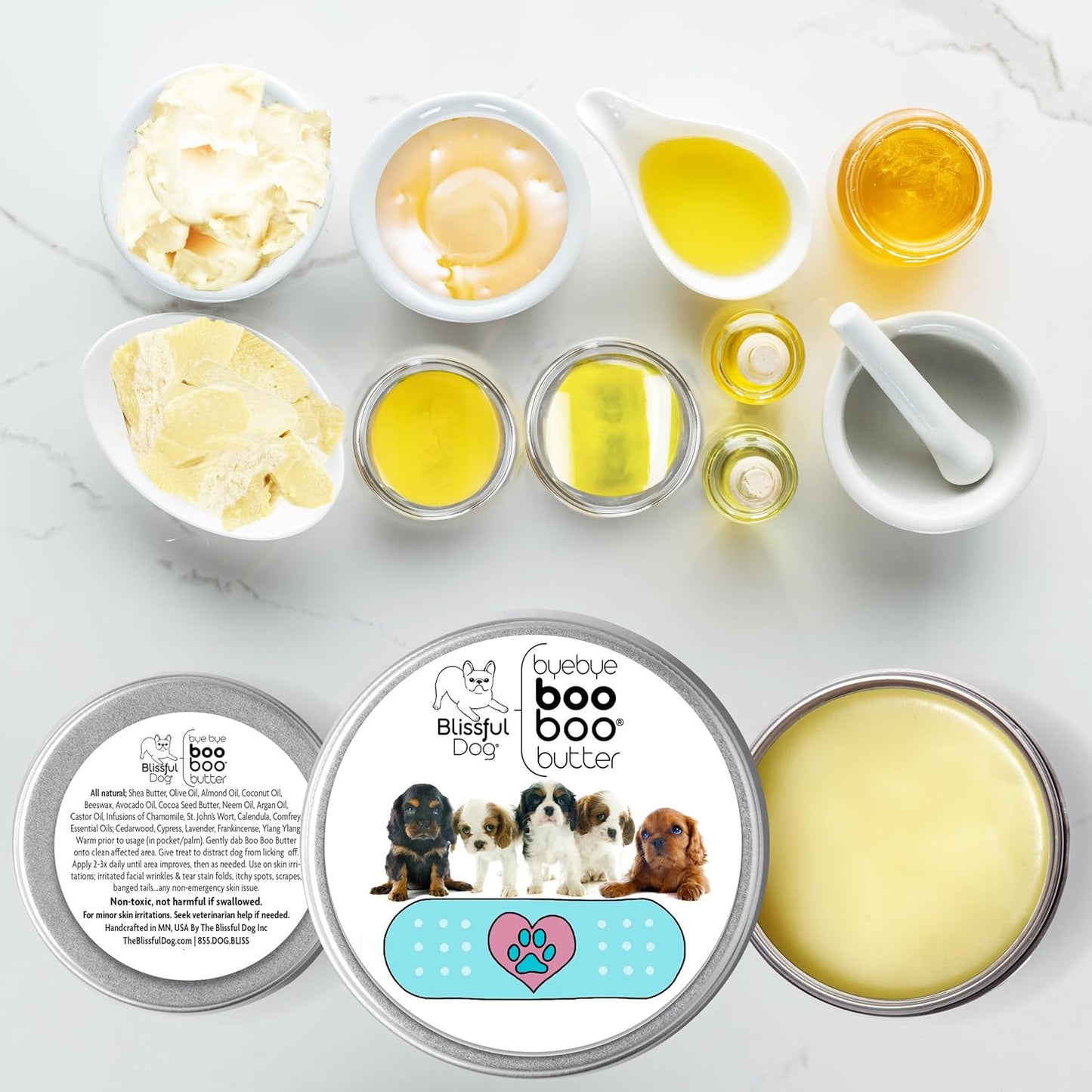 The Blissful Dog 1 oz TIN Cavalier King Charles Spaniel Booboo Butter
