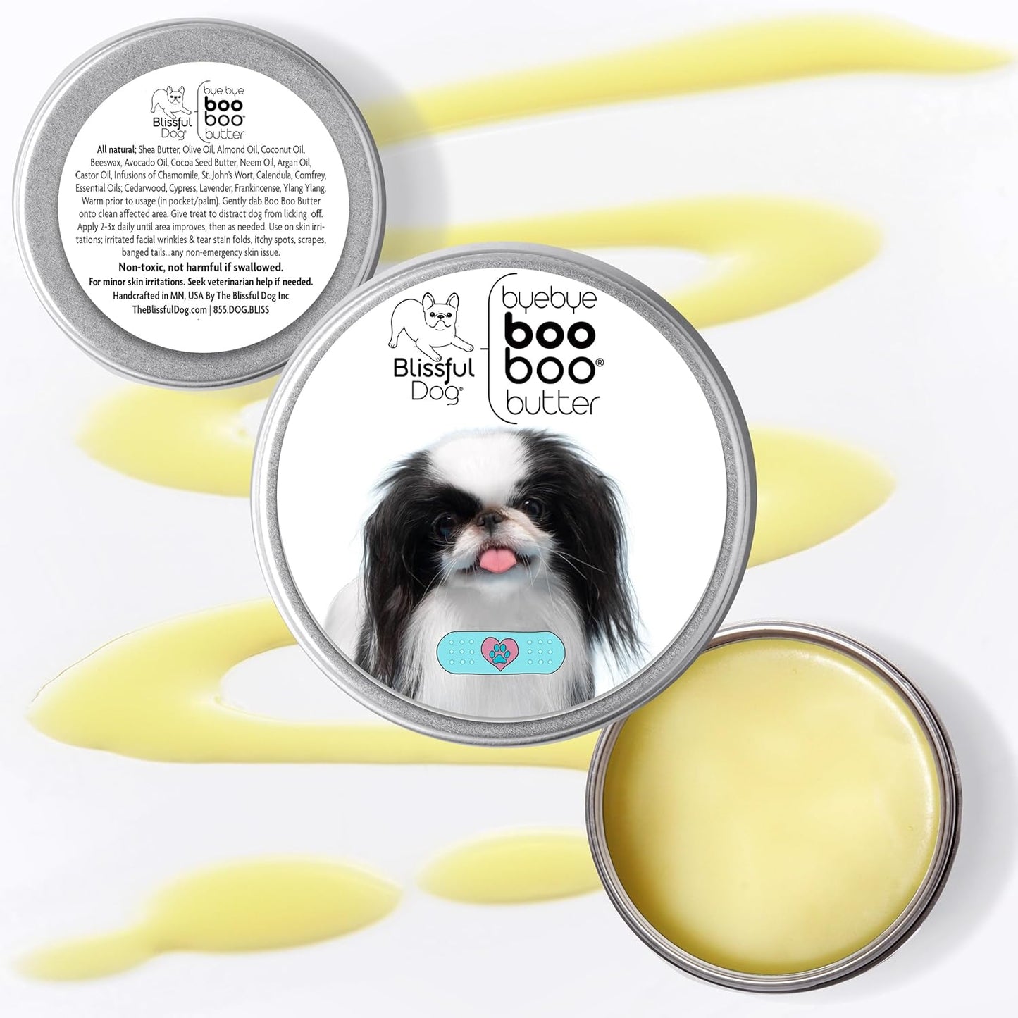 The Blissful Dog 8 oz TIN Japanese Chin Booboo Butter