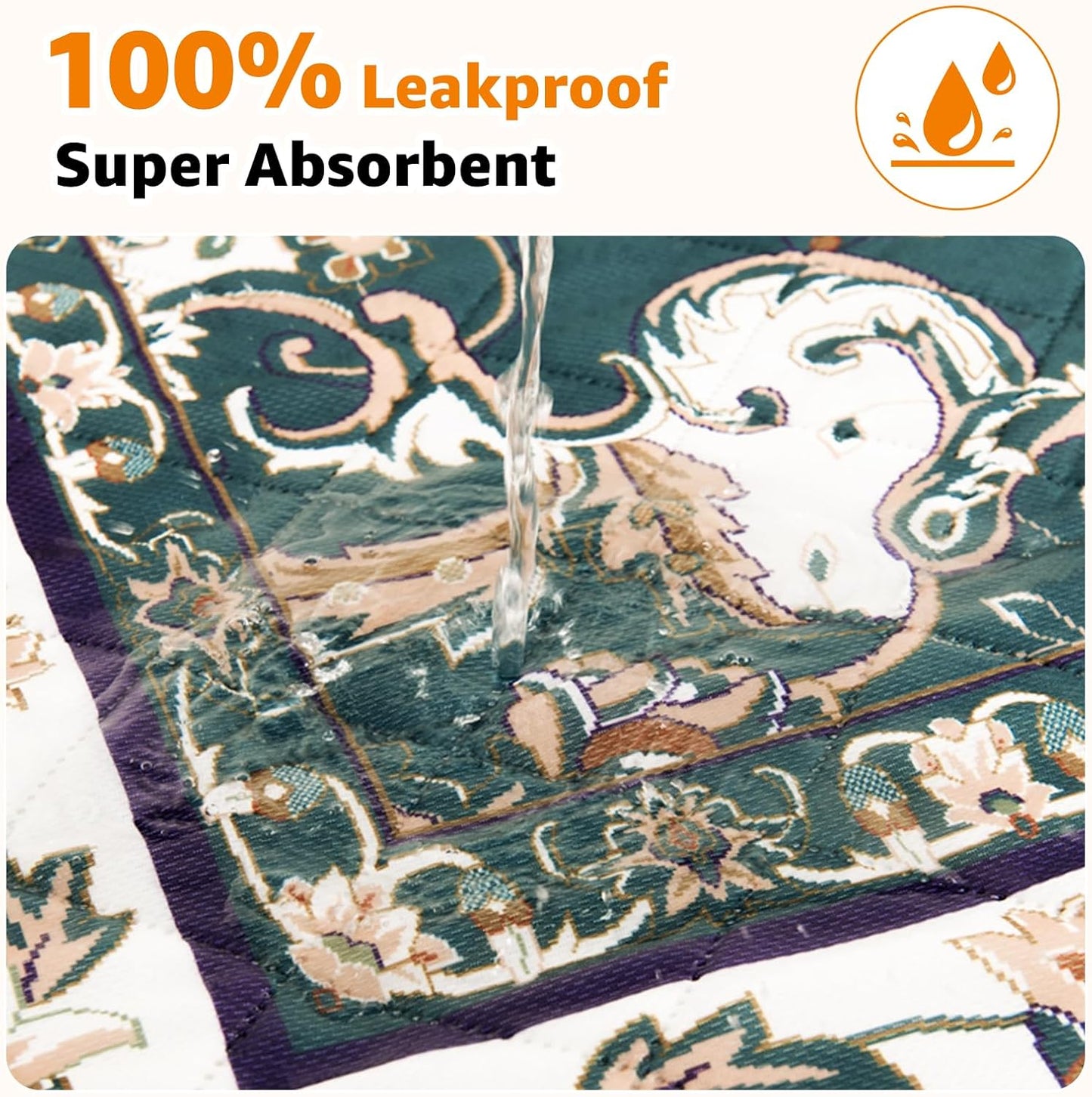 Washable Pee Pads for Dogs: 2 Pack Reusable Pee Pads for Dogs, Waterproof & Leakproof Washable Puppy Pad, Non-Slip Whelping Pee Pads & Potty Training Pad for Floor, Playpen,Crate, Couch, 18x24