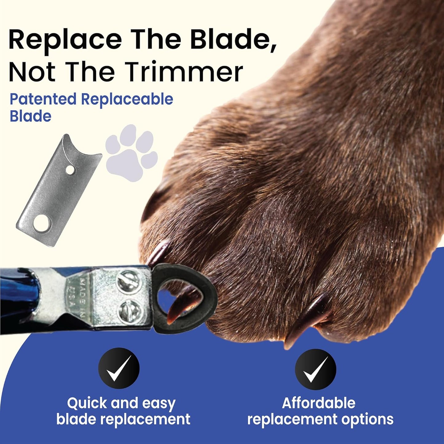 Resco Original Deluxe Dog, Cat, and Pet Nail/Claw Clippers. Best USA-Made Trimmer, More Colors & Sizes