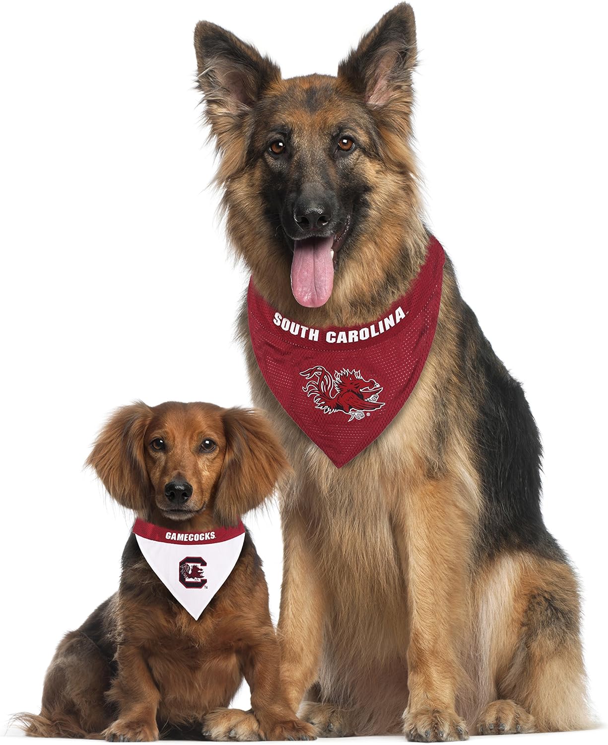 Pets First Collegiate Pet Accessories, Reversible Bandana, South Carolina Gamecocks, Large/X-Large