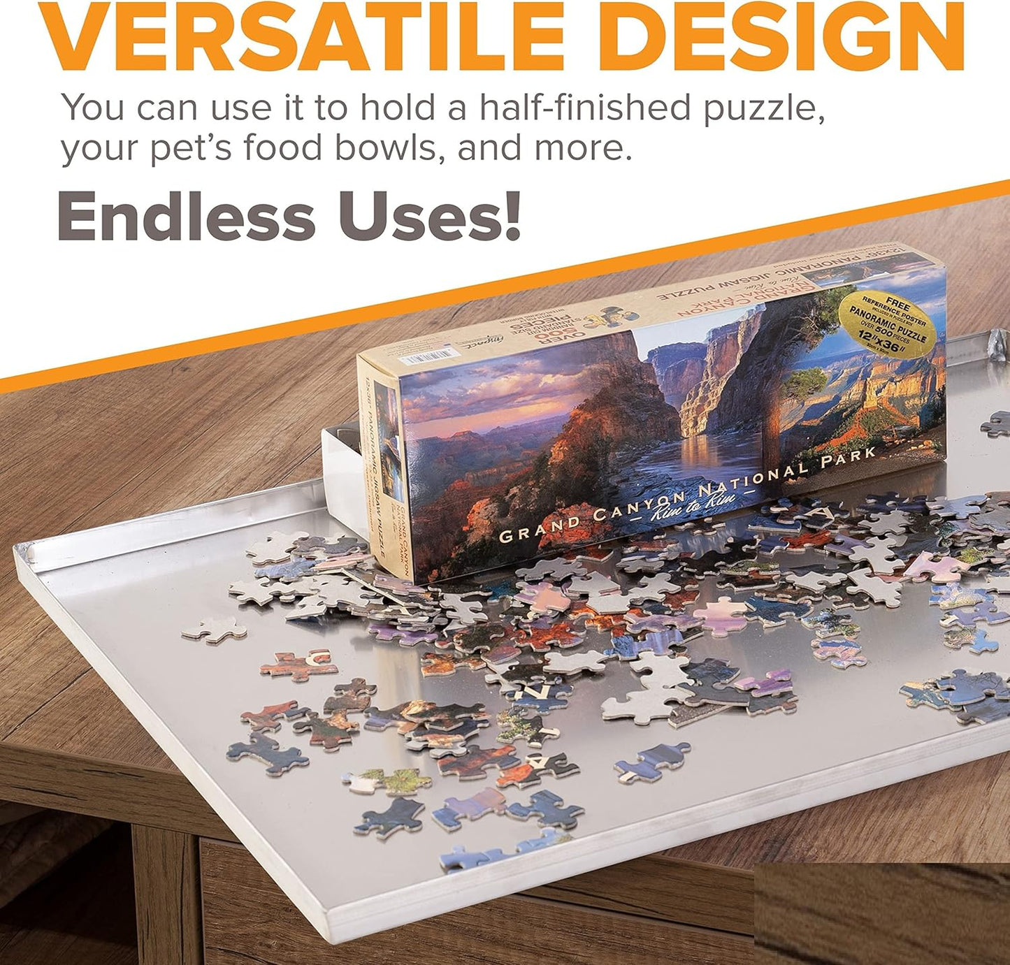 46.5" x 27.5" Metal Replacement Dog Crate Pan Chew Proof Crack Proof Pet Kennel Tray Central Dog Training Crate Pan Pet Supplies, Galvanized, 1" H