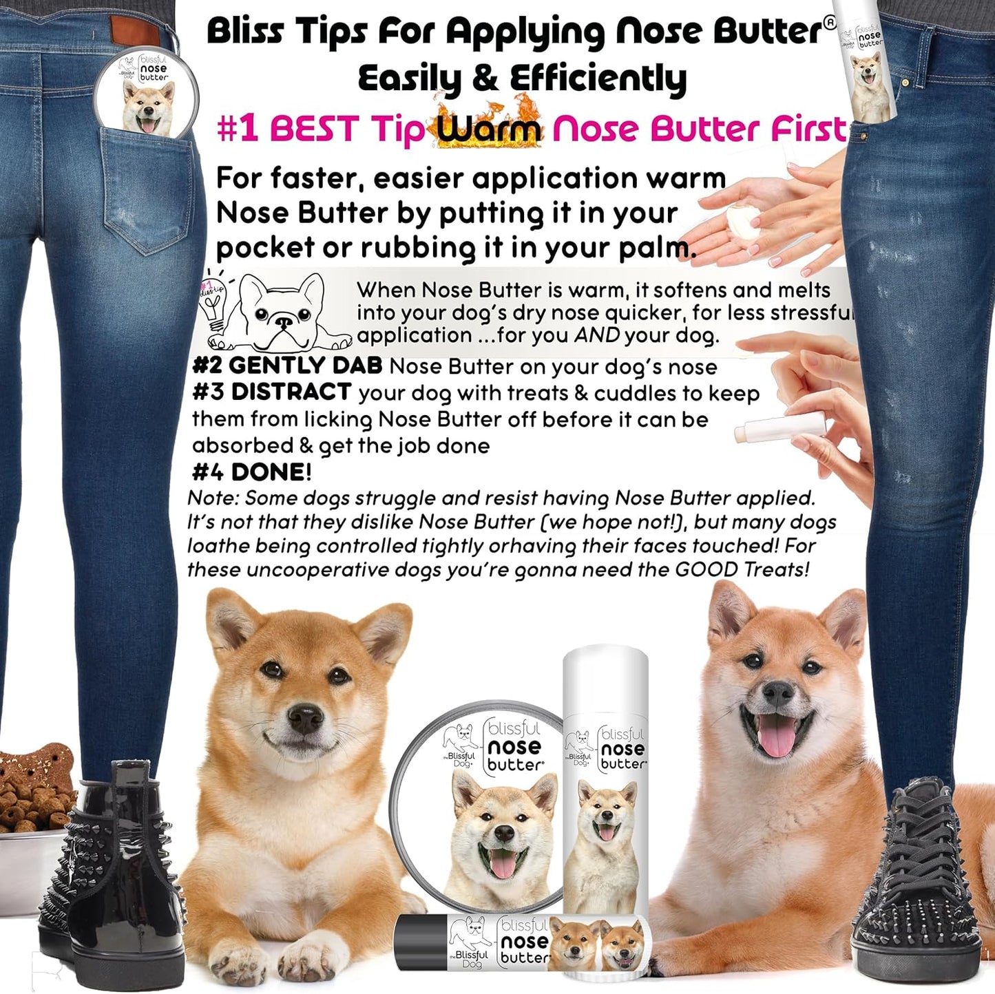 The Blissful Dog Shiba Inu Unscented Nose Butter, 16oz