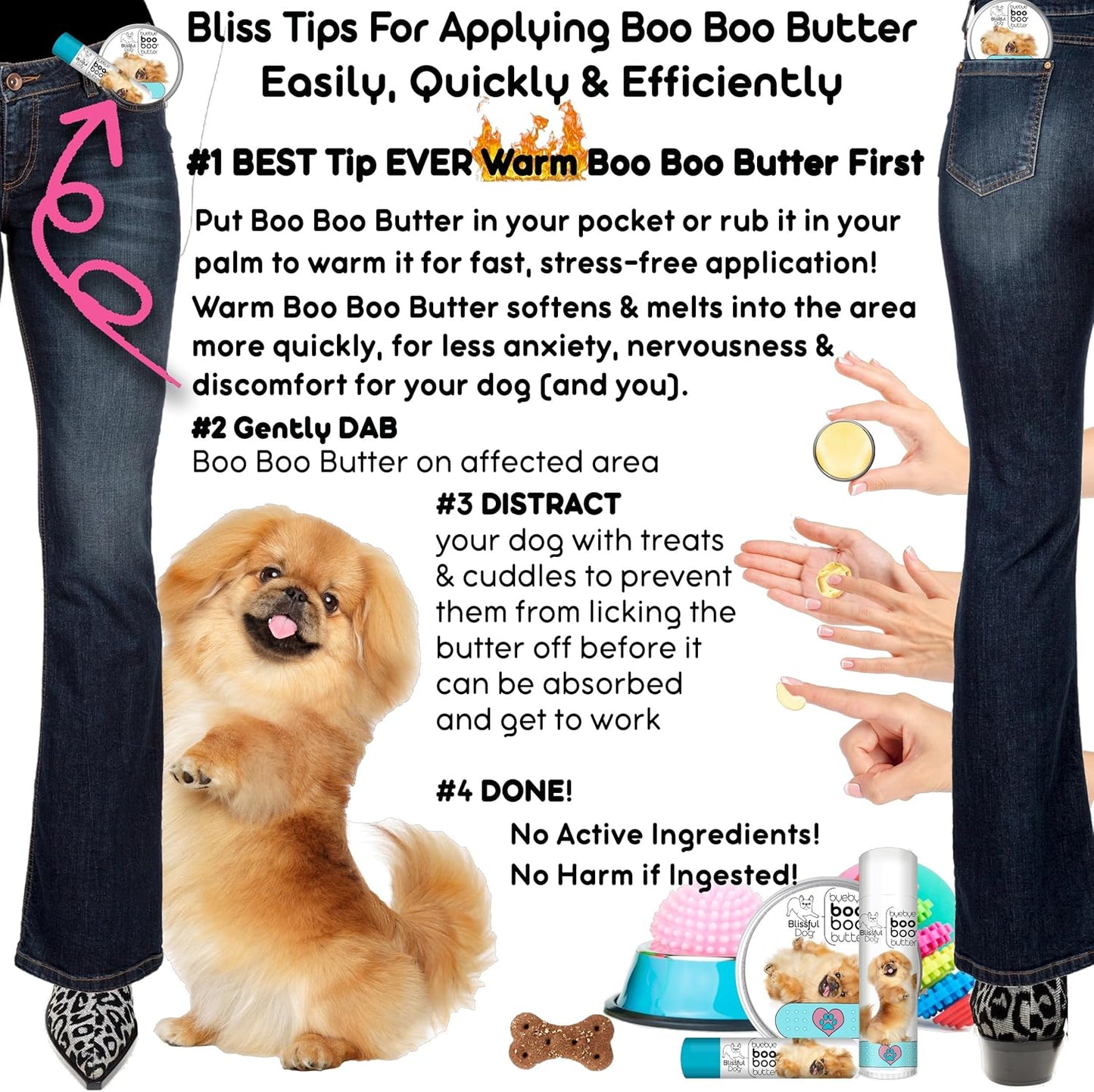 The Blissful Dog 2 oz TIN Pekingese Booboo Butter