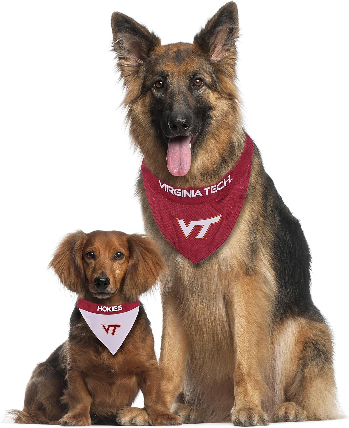 Pets First Collegiate Pet Accessories, Reversible Bandana, Virginia Tech Hokies, Large/X-Large
