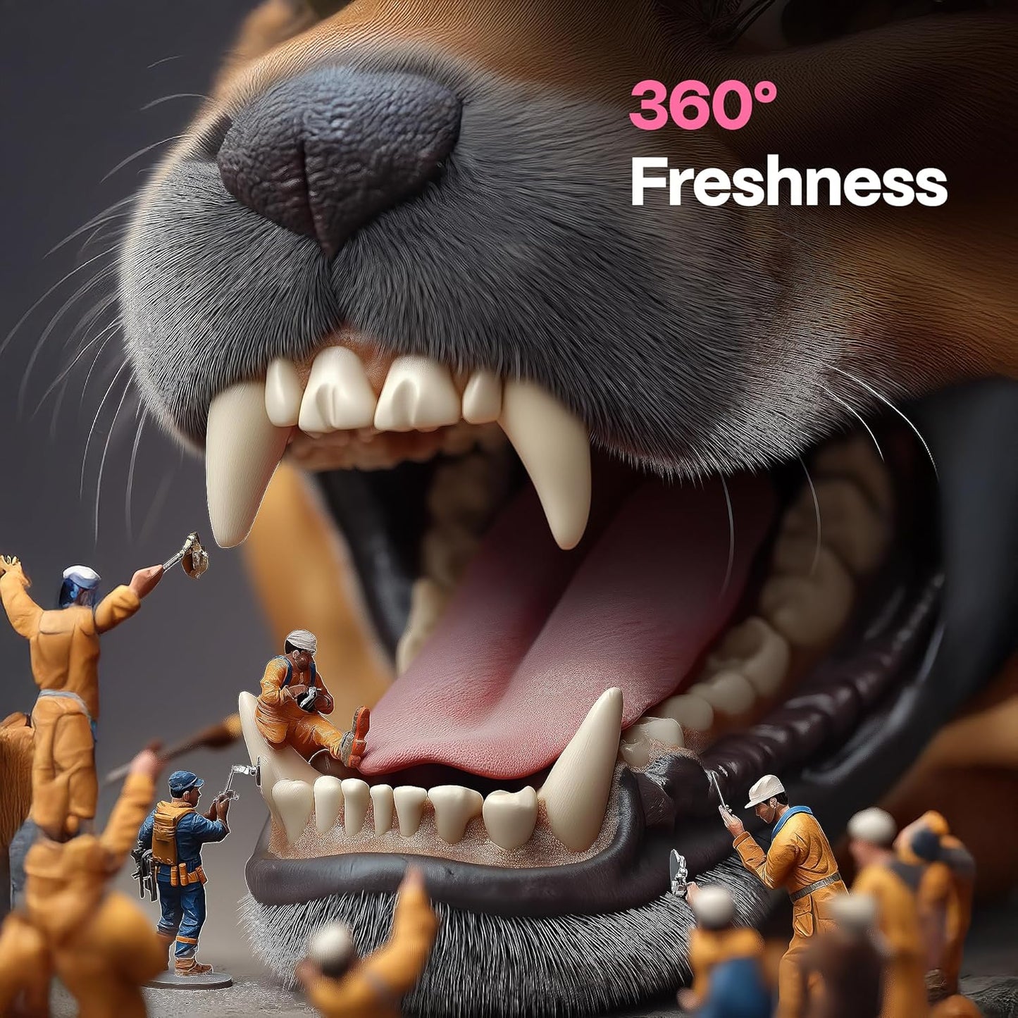 DOCO Dog Teeth Cleaning Wipes Dental Finger Wipes for Cats & Dogs Remove Plaque & Tartar, Freshen Breath, No Rinse, Easy & Effective Pet Tooth Cleaning Kit for Oral Care, Bacon Flavor, 100 Count