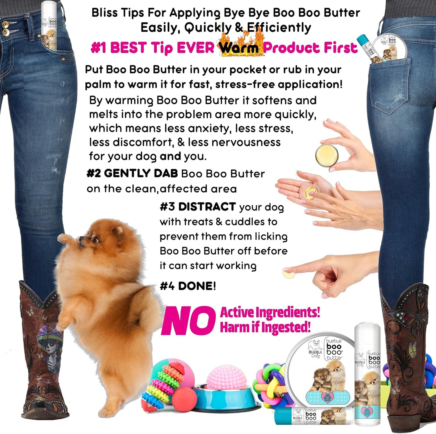 The Blissful Dog .50 oz Tube Pomeranian Booboo Butter