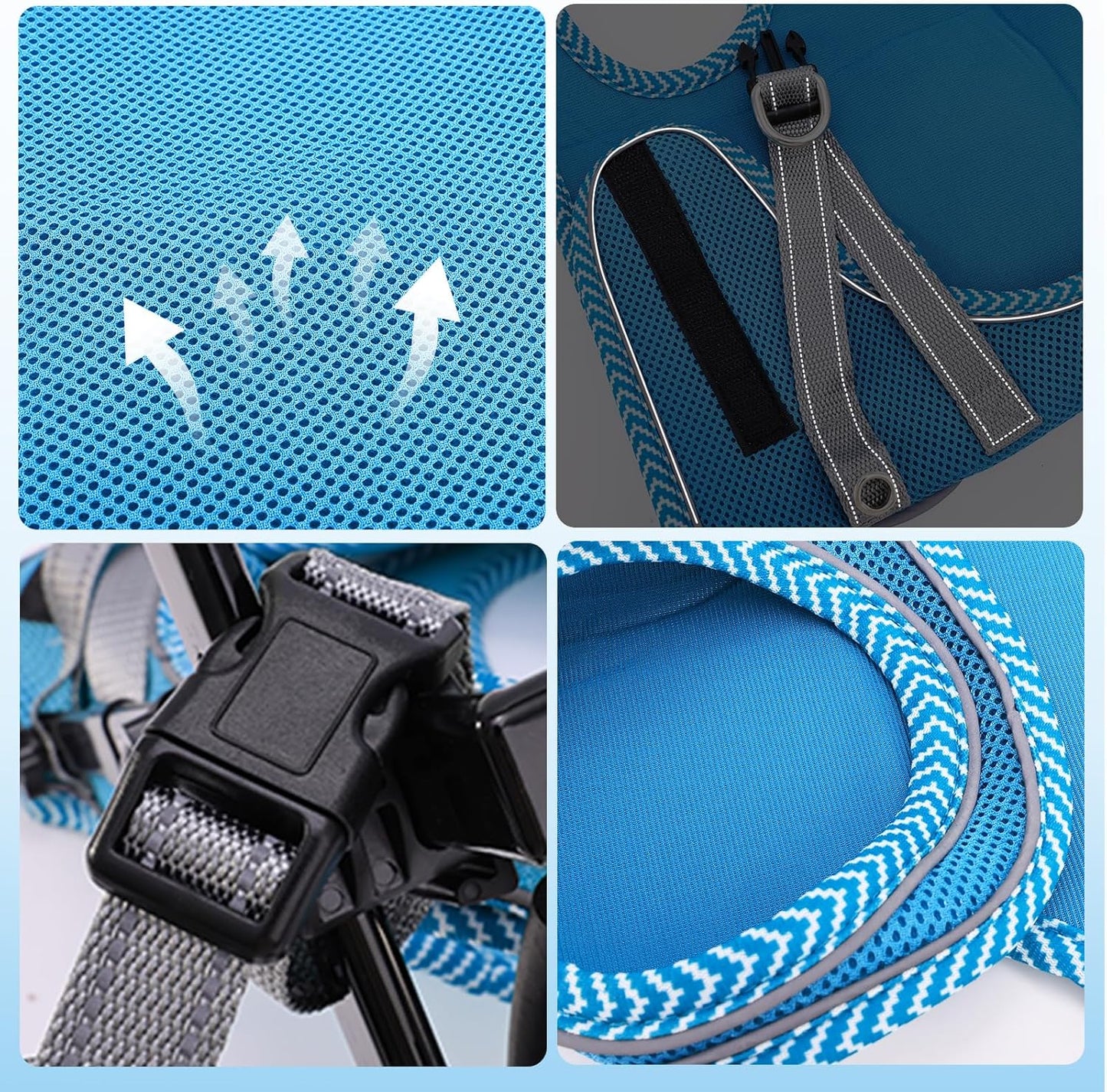 Updated Dog Wheelchair for Back Legs,Small Dog Wheelchair Carts with Wheels, Light Weight Wheelchair for Leg Support Helps Senior,Injured,Paralyzed, S & Blue