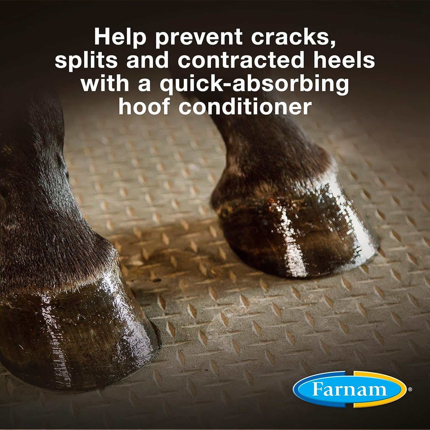 Farnam Horseshoer's Secret Deep-Penetrating Hoof Oil for Horses, Conditions Dry Hooves and Prevents Cracks, Splits and Contracted Heels, Contains Avocado Oil, 32 Oz.