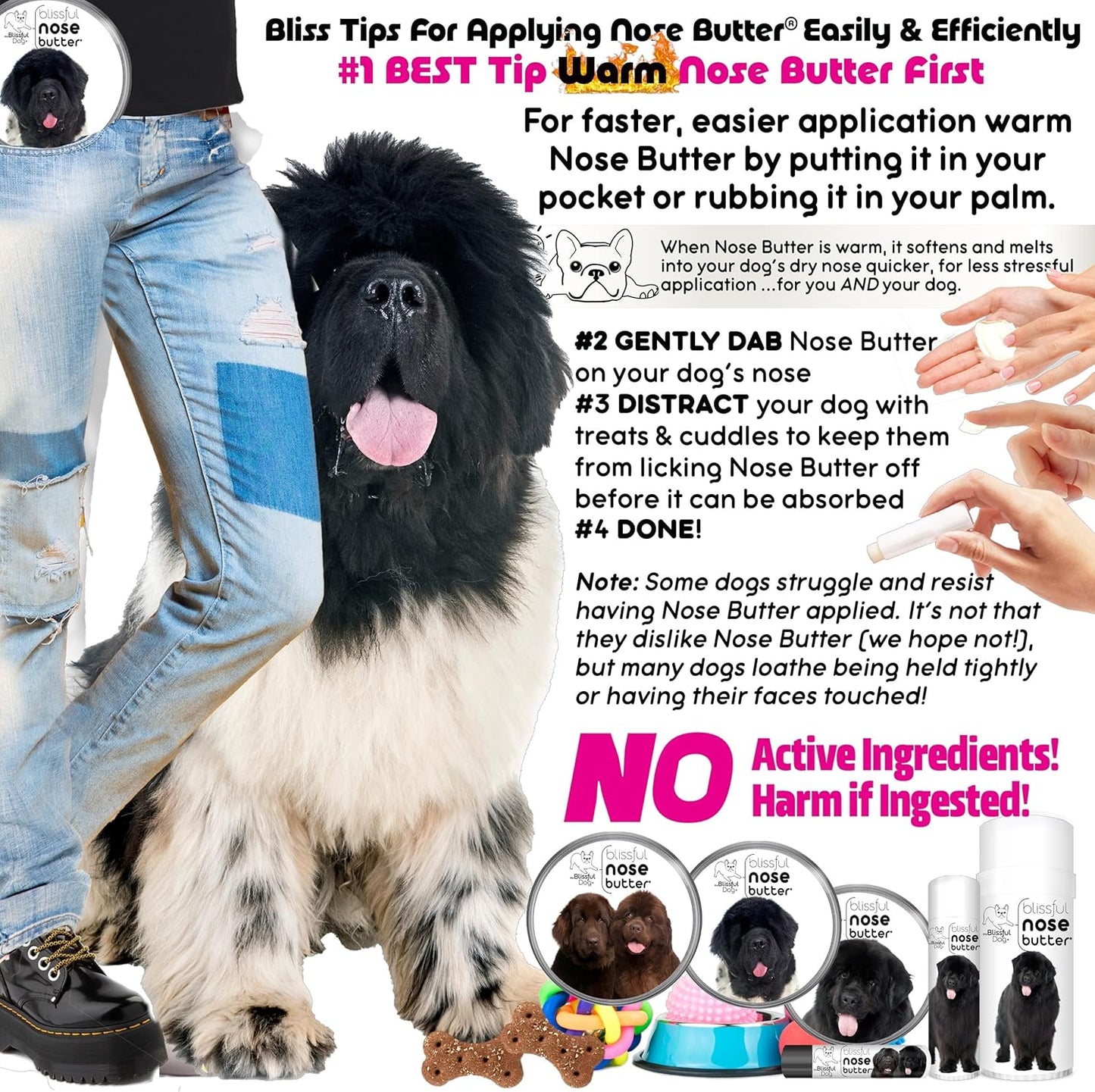 The Blissful Dog Newfoundland Unscented Nose Butter - Dog Nose Butter, 2 Ounce