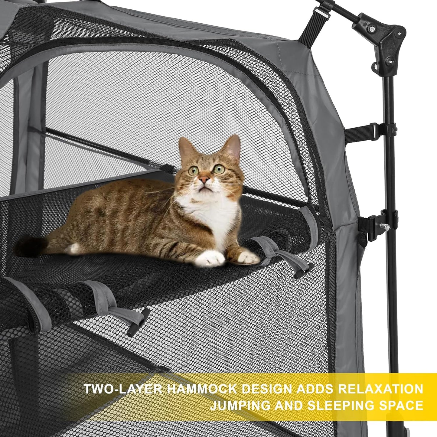 Cat Tower Tent,Outdoor Patio Cat Enclosures with Breathable Mesh,Indoor Playpen Portable Exercise Tent
