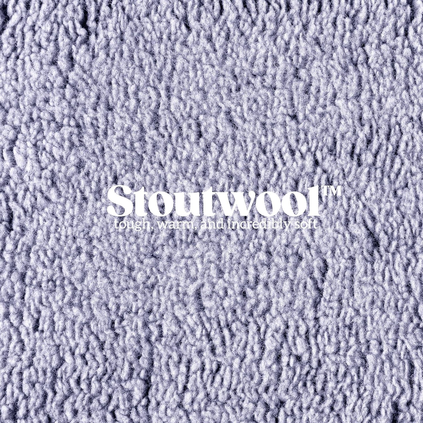 Stoutwool Indestructible Dog Bed - Fluffy Chew Proof Dog Crate Pad - Tough Kennel Pad for Aggressive Chewers - Washable, Ideal for Jumbo Breeds & Fits 54-Inch Crate - 53"x35", Jacaranda